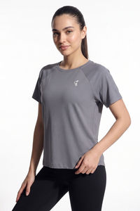 Zelocity Quick Dry Relaxed Top - Steel Grey — thumbnail 4